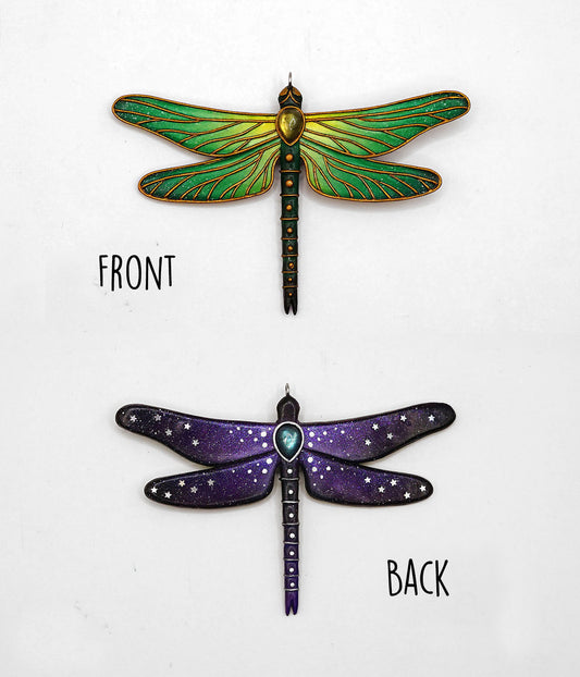 Double-sided dragonfly pendant