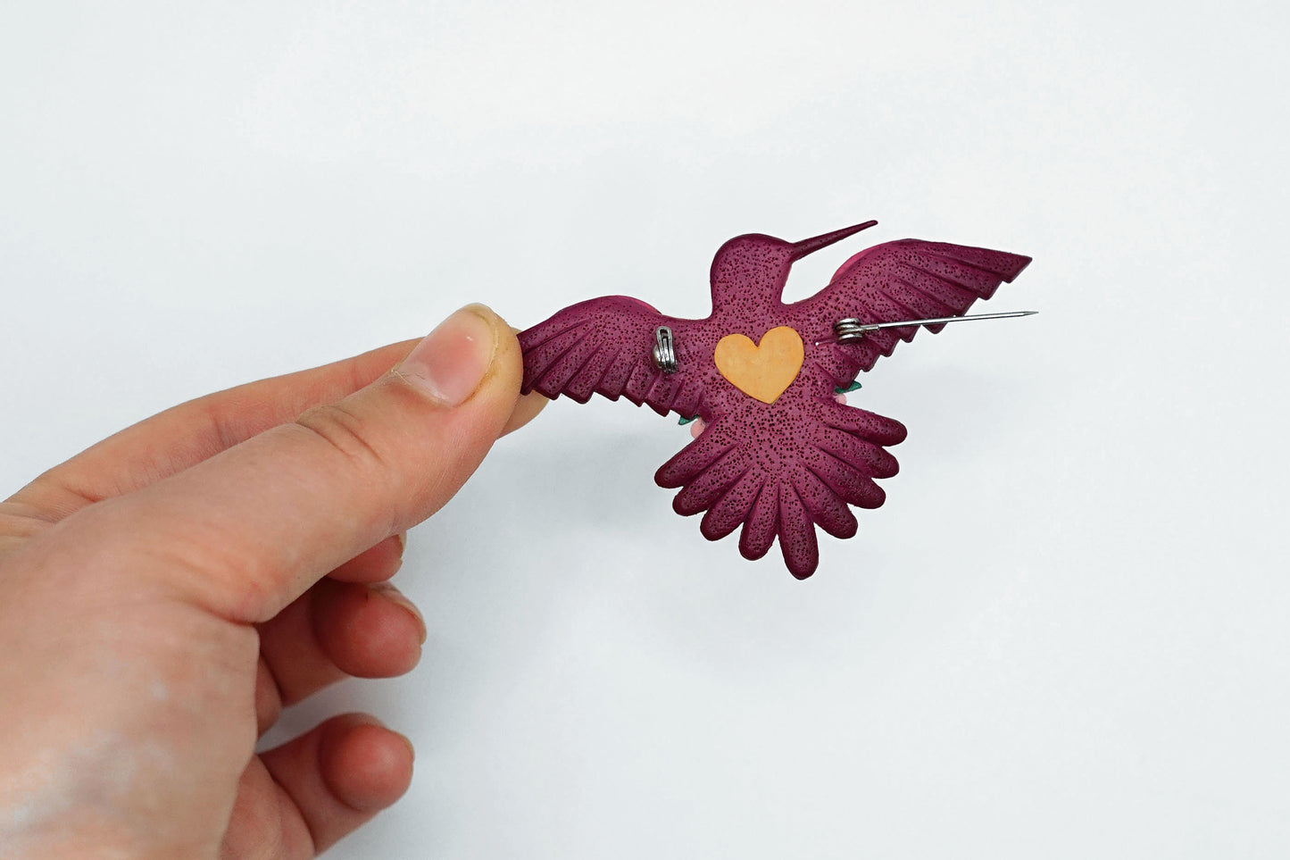 Hummingbird brooch
