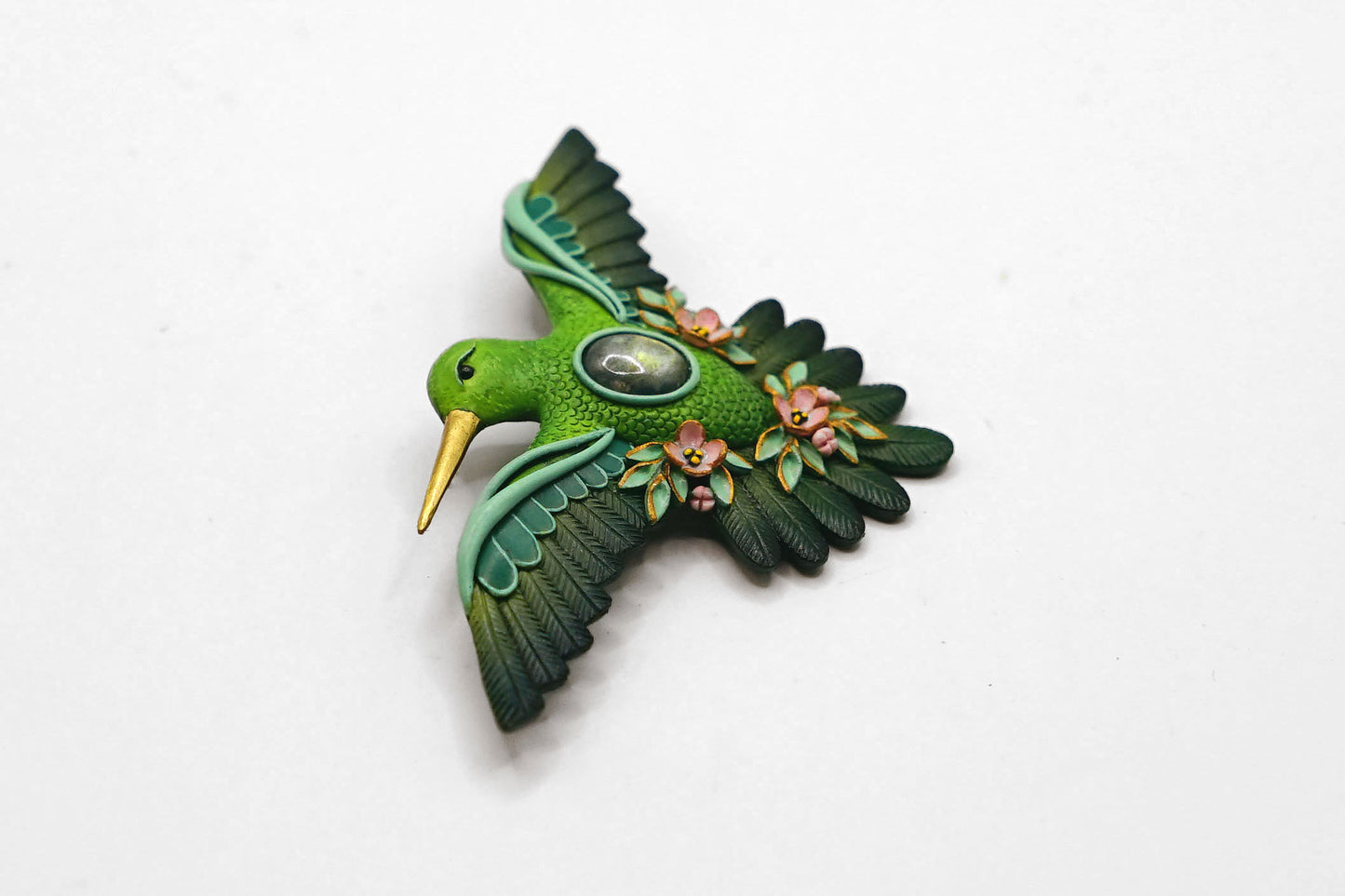 Hummingbird brooch