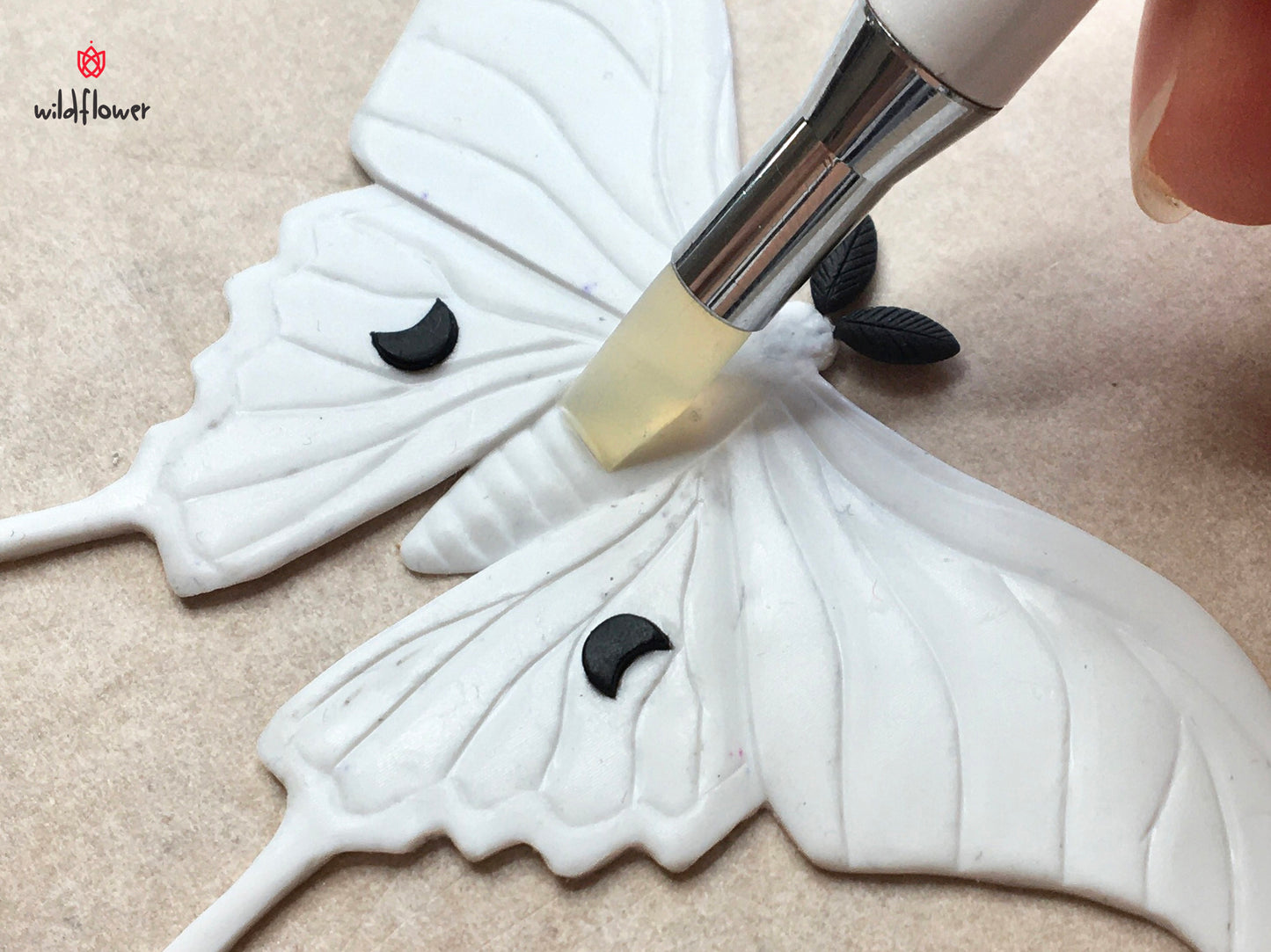 Double-sided galaxy moth pendant tutorial