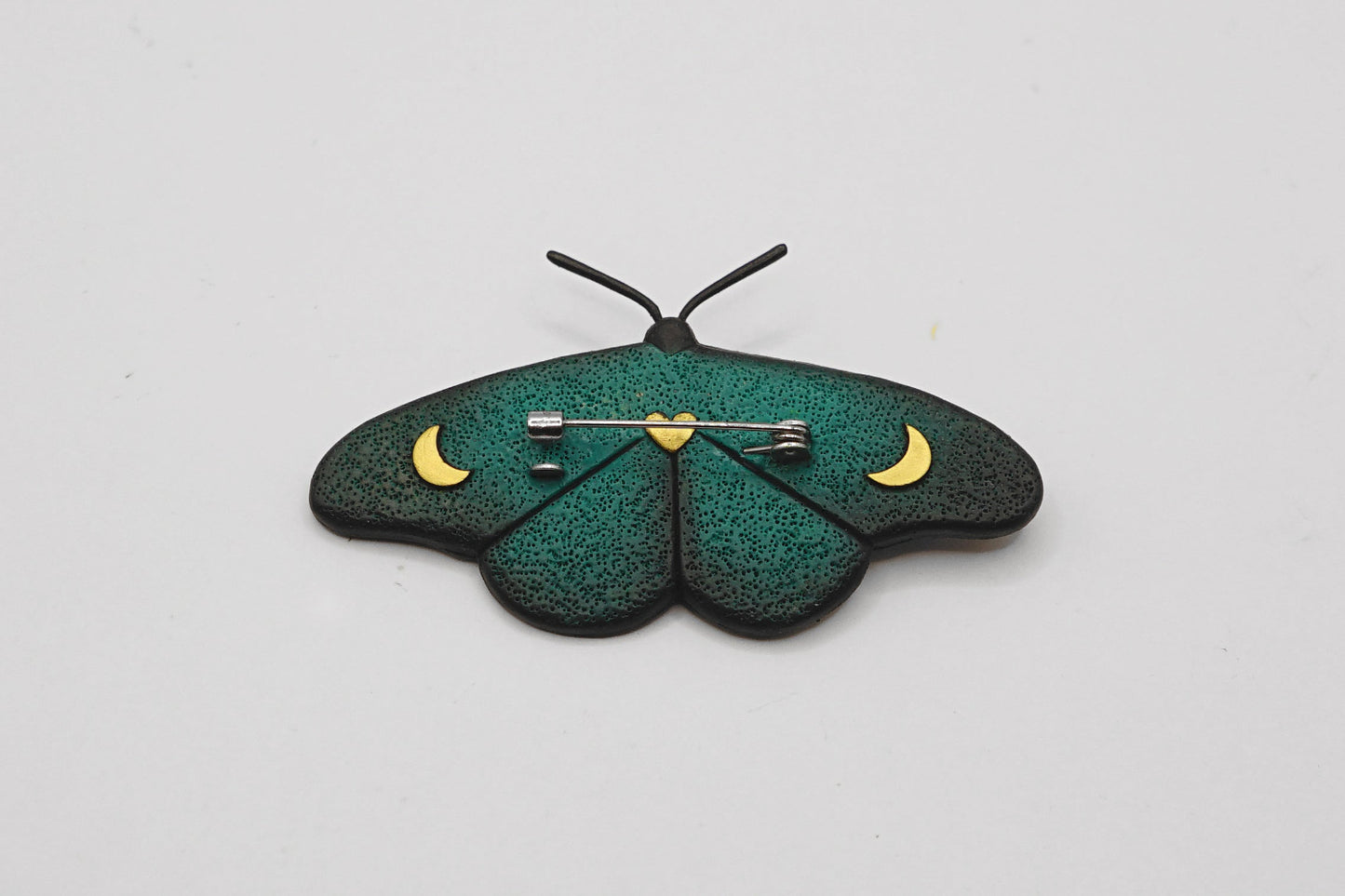 Lost Forest moth brooch