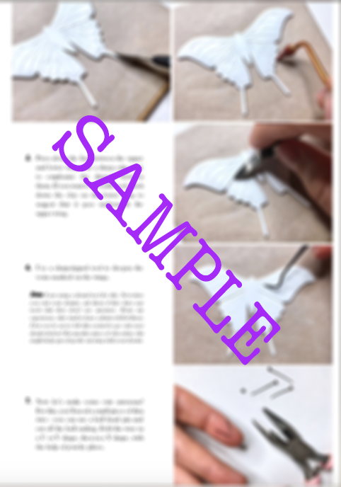 Double-sided galaxy moth pendant tutorial
