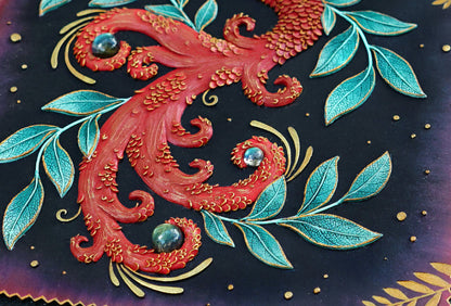 Red phoenix A5 journal