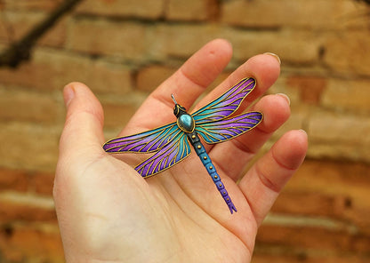 Double-sided dragonfly pendant
