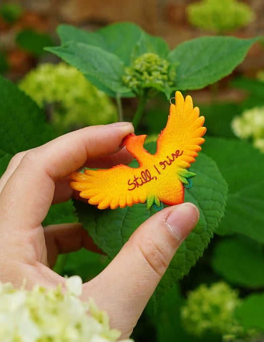 Small phoenix pendant (Still, I rise)