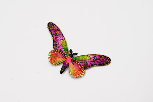 Double-sided butterfly pendant (magenta)