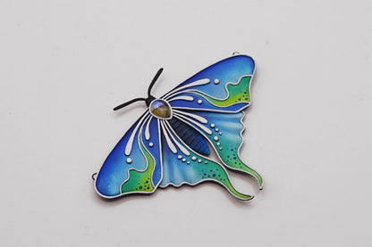 Glow in the dark moth pendant
