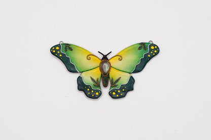 Green & yellow butterfly pendant