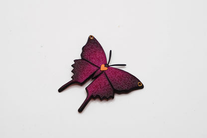Pink & orange butterfly pendant