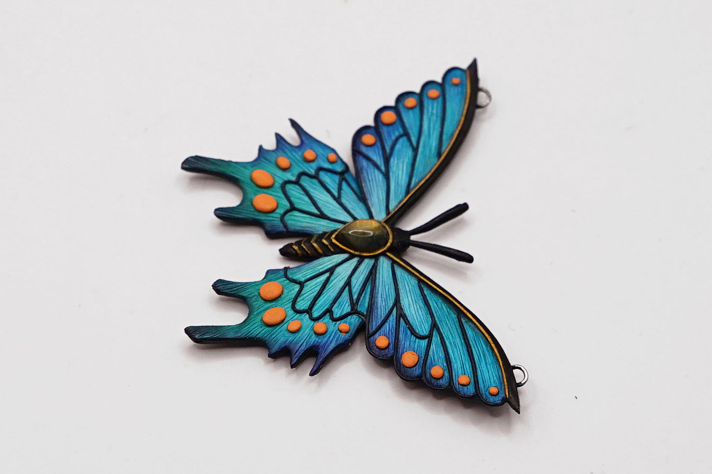 Blue butterfly pendant