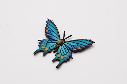 Blue butterfly pendant