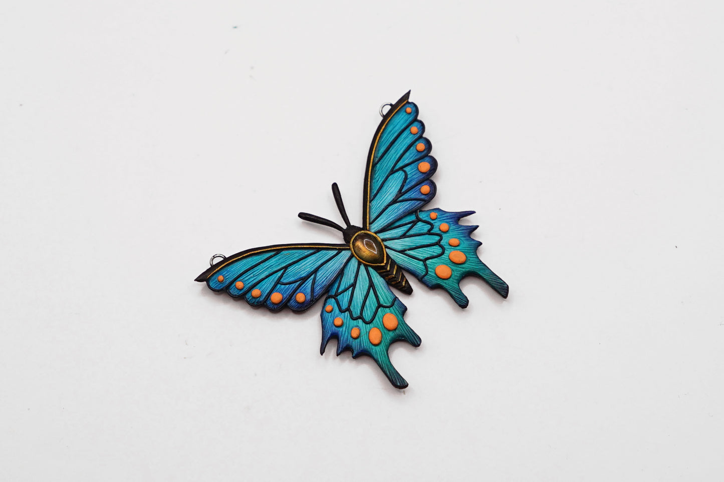 Blue butterfly pendant