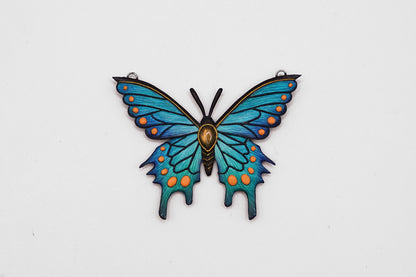 Blue butterfly pendant