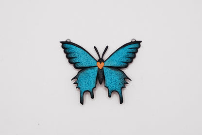 Blue butterfly pendant