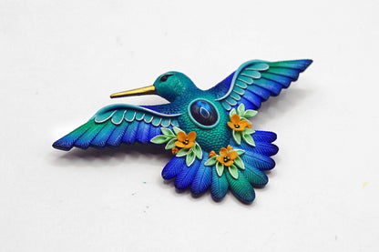 Hummingbird brooch