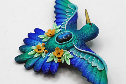 Hummingbird brooch