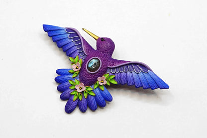 Hummingbird brooch
