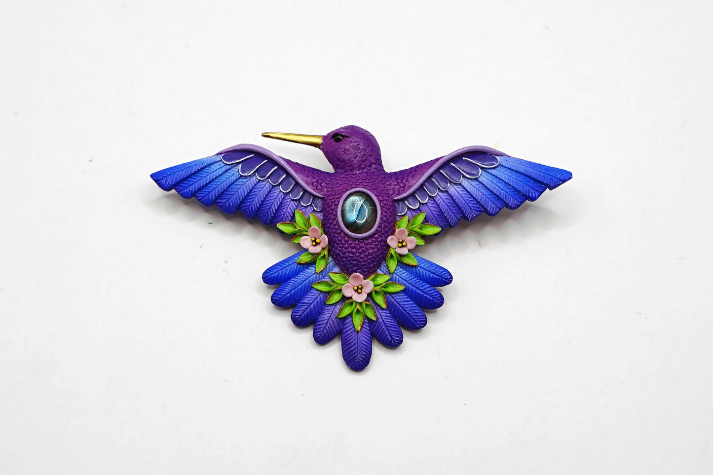 Hummingbird brooch