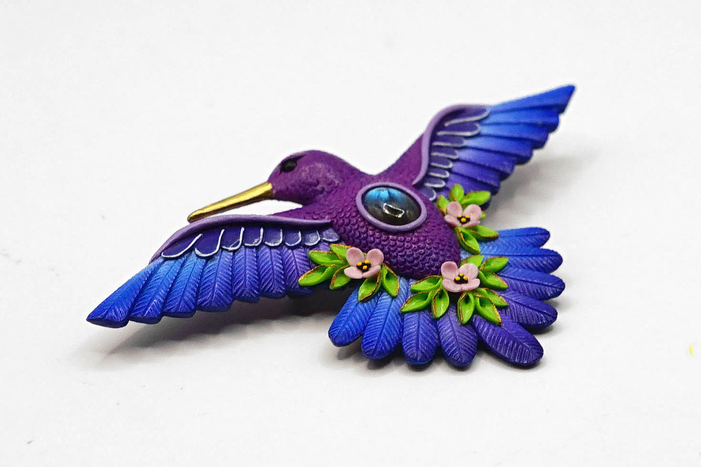 Hummingbird brooch