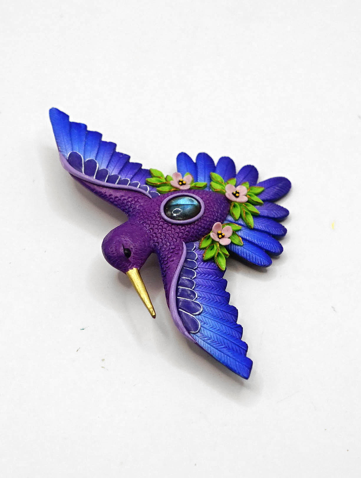 Hummingbird brooch