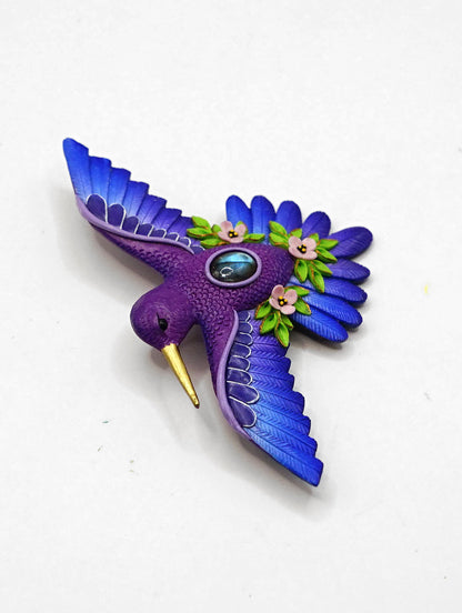 Hummingbird brooch