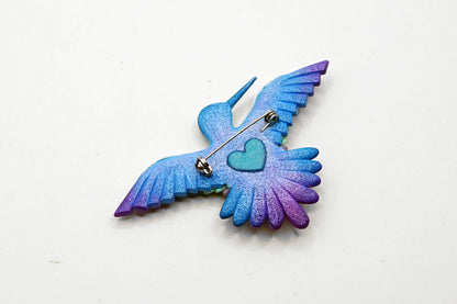 Hummingbird brooch