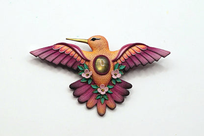 Hummingbird brooch