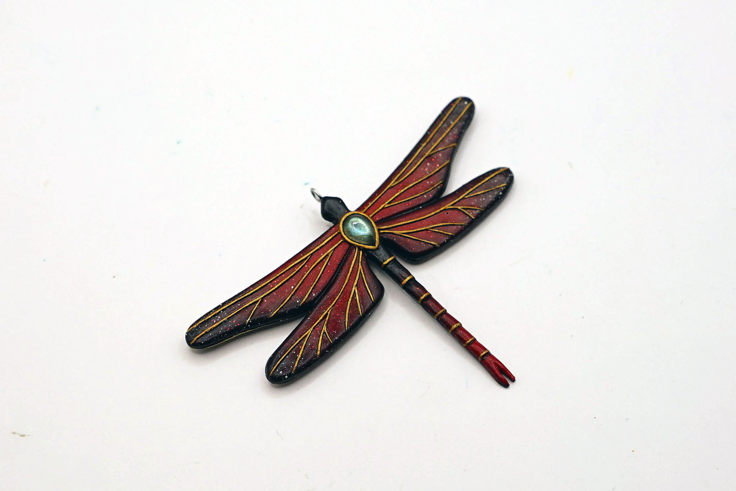 Double-sided dragonfly pendant