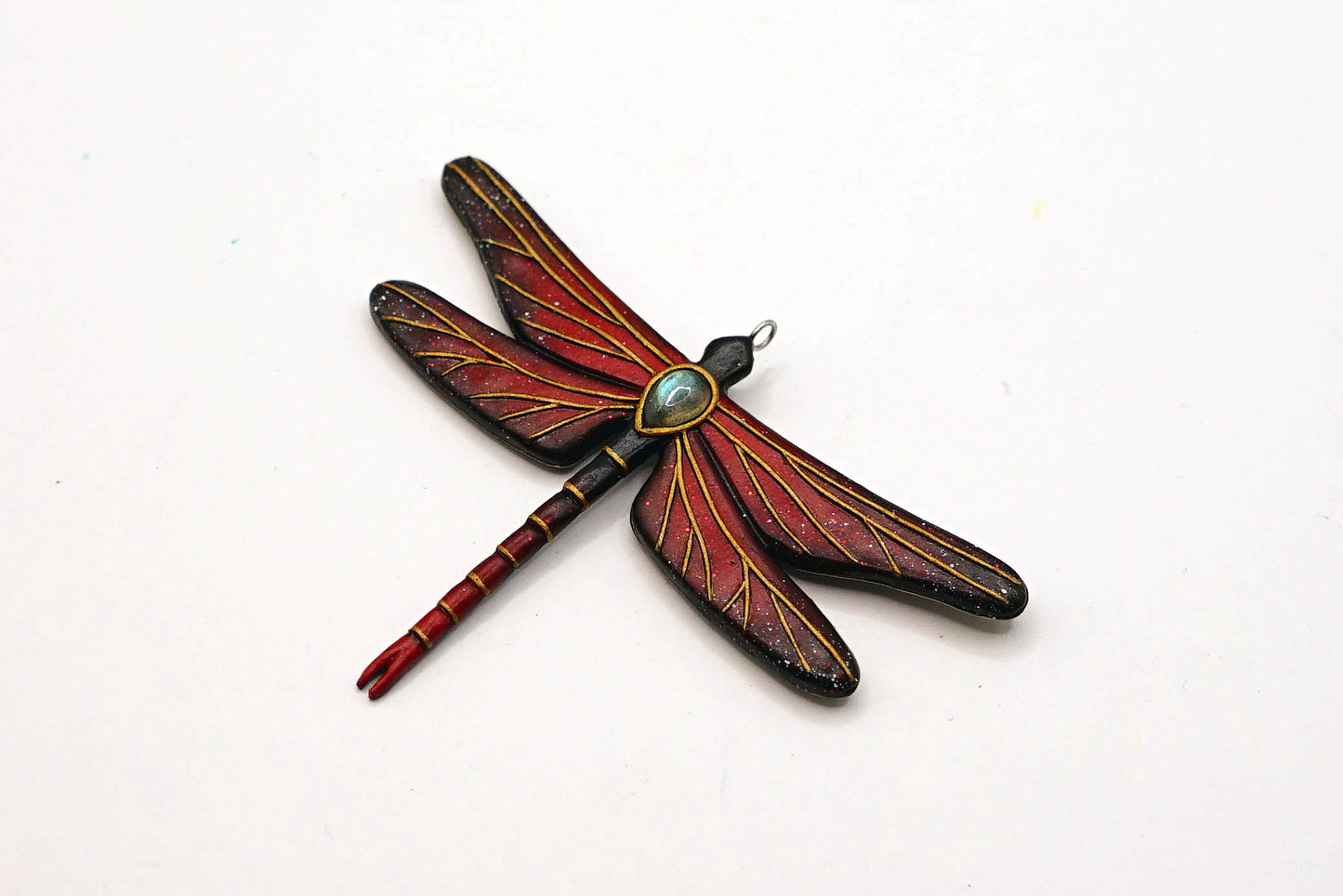 Double-sided dragonfly pendant