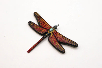 Double-sided dragonfly pendant