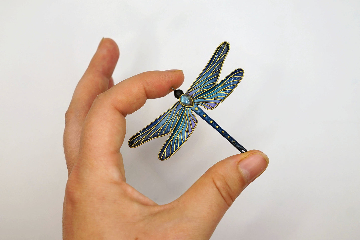 Double-sided dragonfly pendant