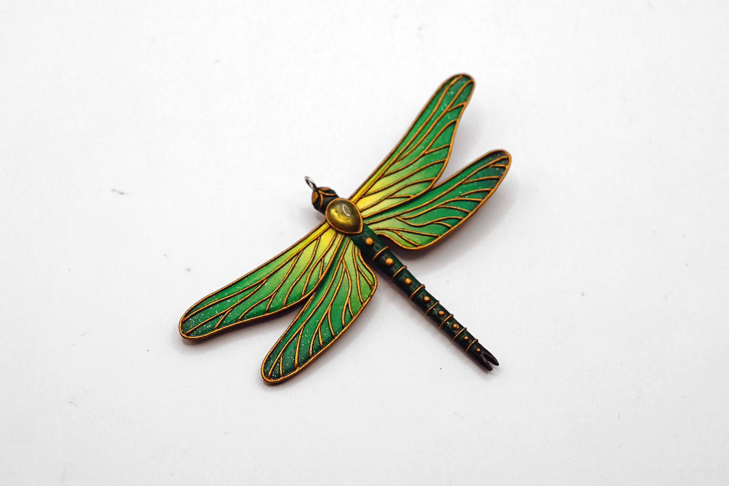Double-sided dragonfly pendant