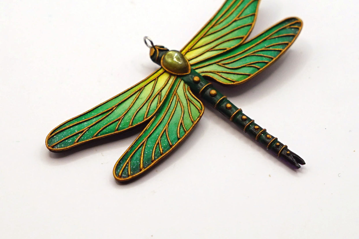 Double-sided dragonfly pendant