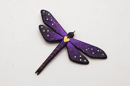 Botanical dragonfly pendant