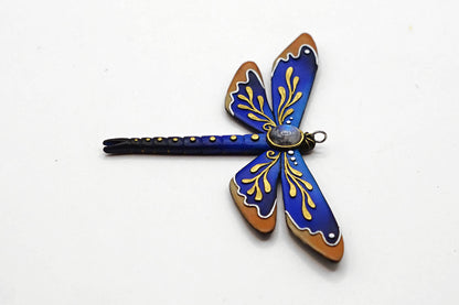 Botanical dragonfly pendant