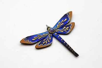 Botanical dragonfly pendant