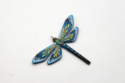 Botanical dragonfly pendant