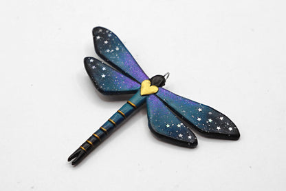 Botanical dragonfly pendant
