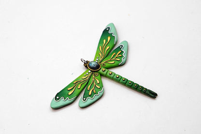Botanical dragonfly pendant