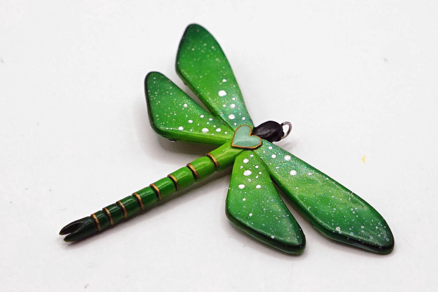 Botanical dragonfly pendant