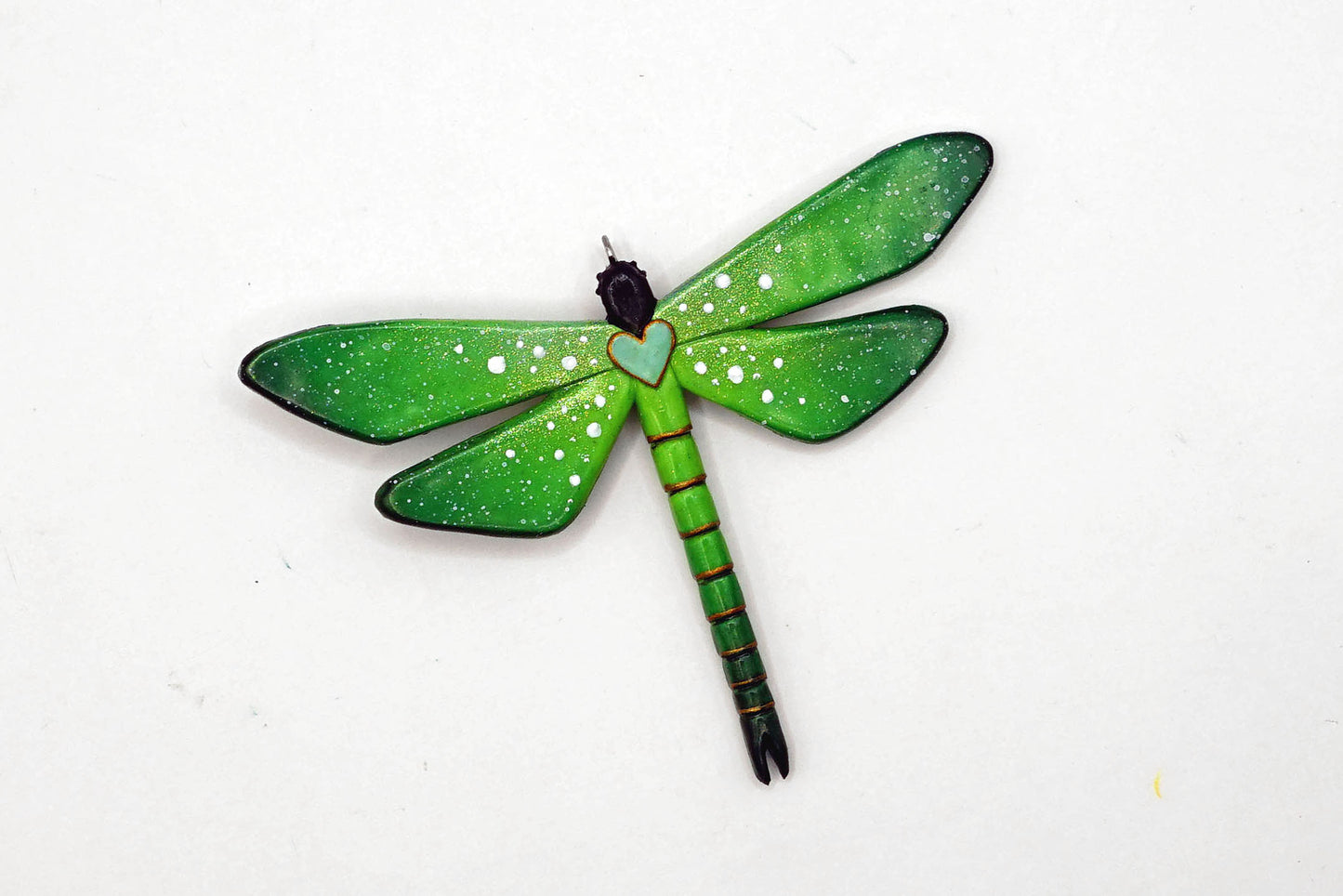 Botanical dragonfly pendant