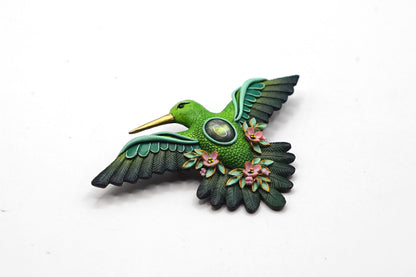Hummingbird brooch