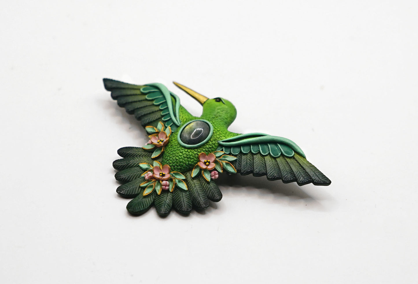 Hummingbird brooch