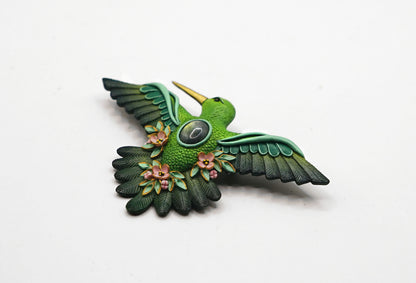 Hummingbird brooch
