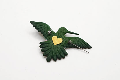 Hummingbird brooch