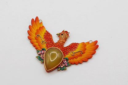 Small phoenix pendant (I will rise again)