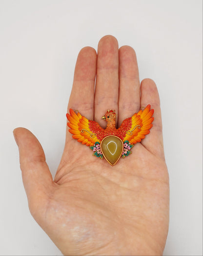 Small phoenix pendant (I will rise again)