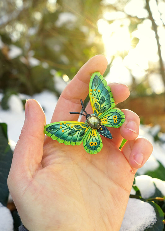 Lemonleaf butterfly pendant