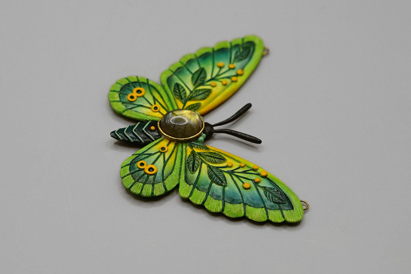 Lemonleaf butterfly pendant
