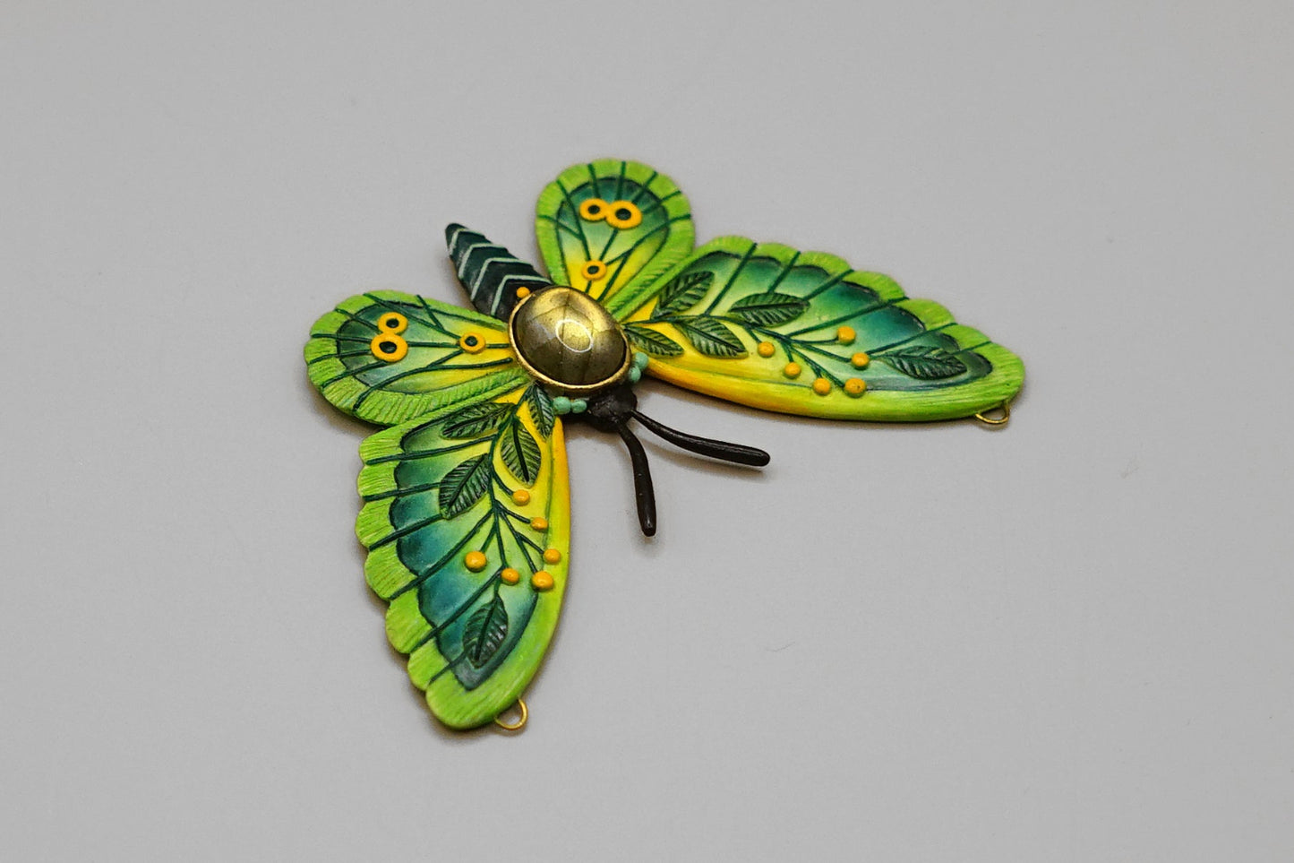 Lemonleaf butterfly pendant